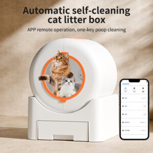 64L Smart Automatic Cat Litter Box – Self-Cleaning, UV Sterilization, and App-Controlled