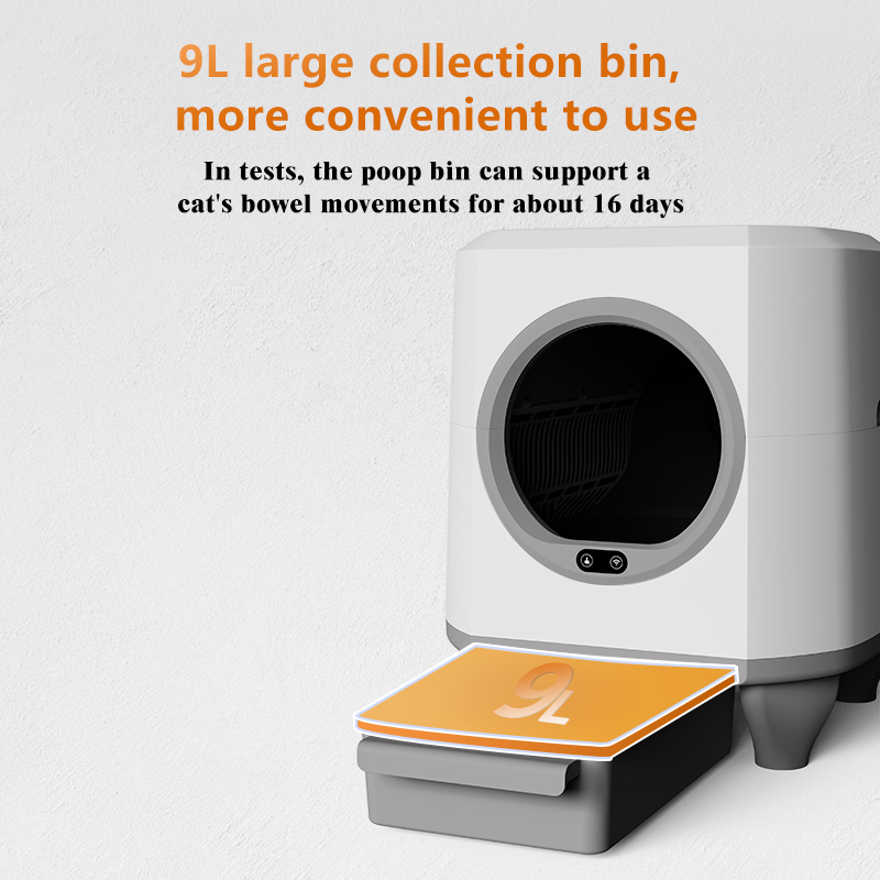 80L Smart Automatic Cat Litter Box with App Monitoring & S-Type Filter System - 图片 5